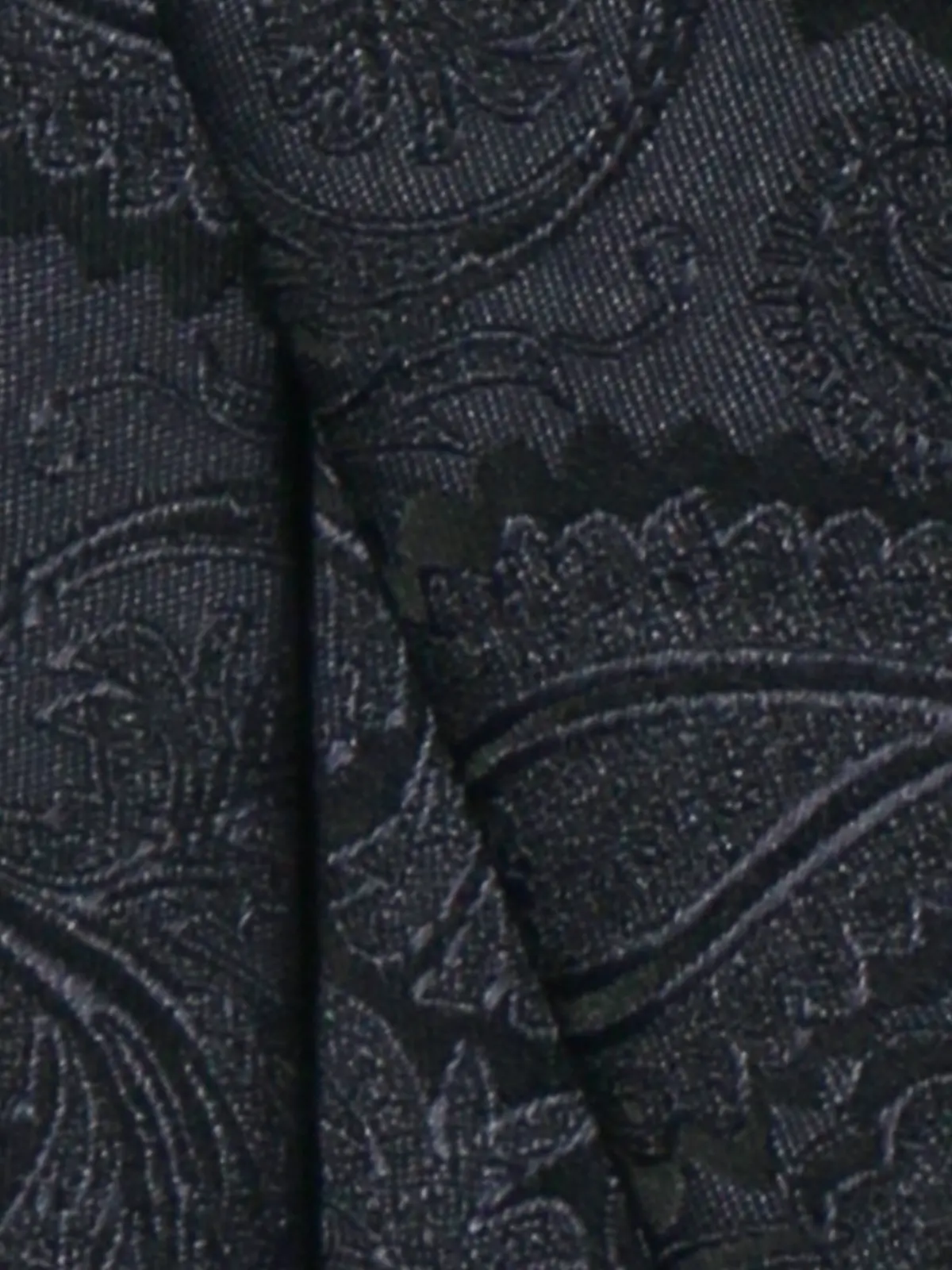 ナロータイ／ポリエステル／ペイズリー ネイビー 0