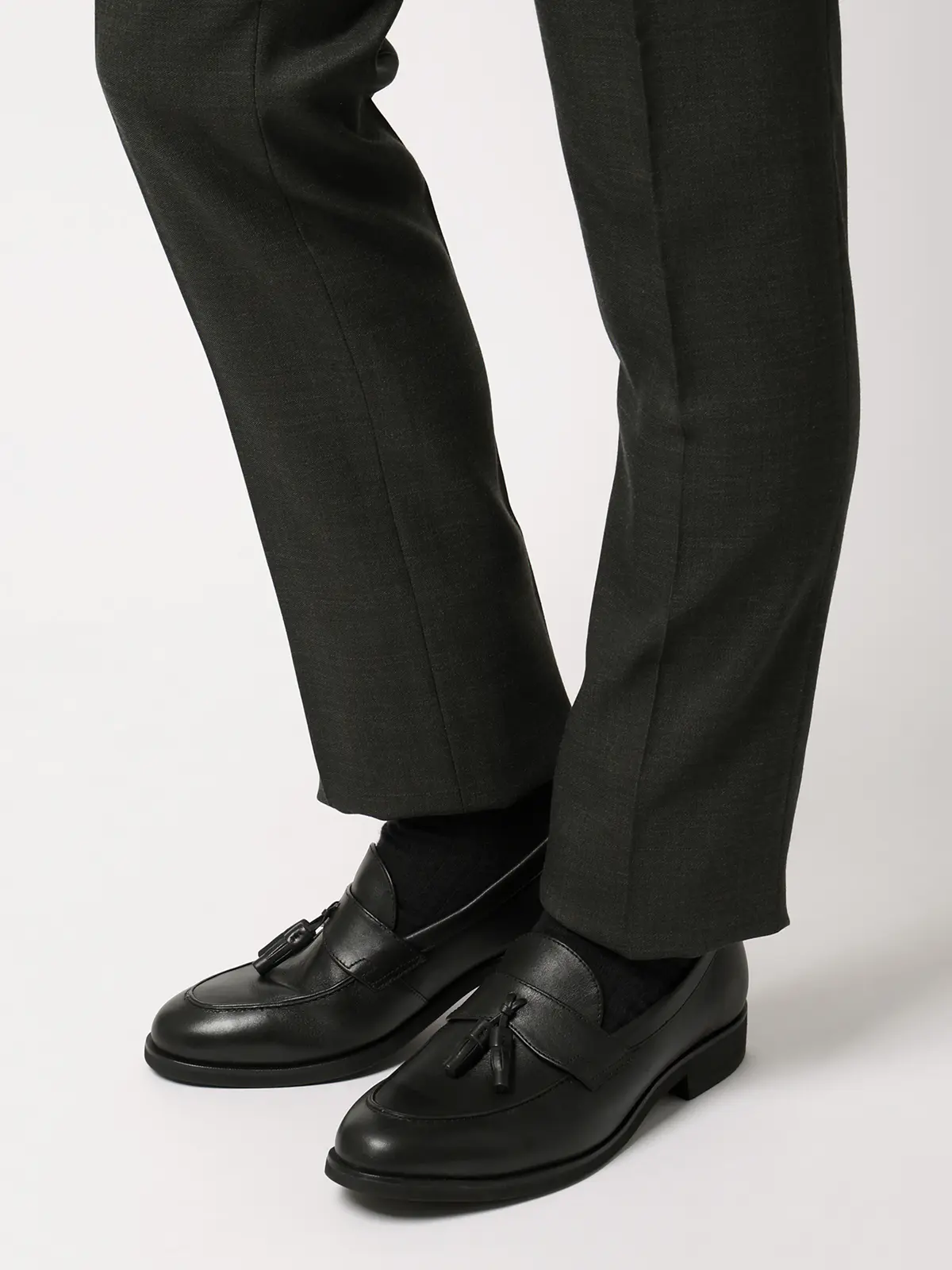 タッセルローファー／UNION IMPERIAL監修／アンライニング／カーフレザー ブラック 24.5cm