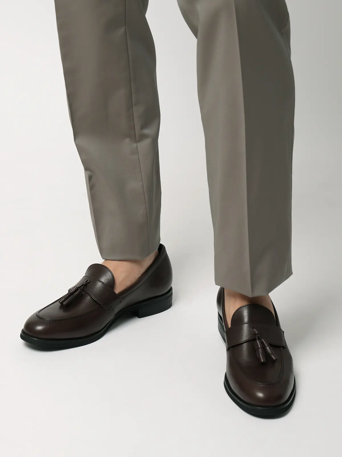 タッセルローファー/UNION IMPERIAL監修/アンライニング/カーフレザー ブラウン 24.5cm