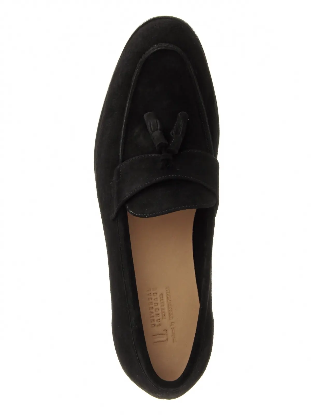 タッセルローファー／UNION IMPERIAL監修／アンライニング／スウェード ブラック 24.5cm