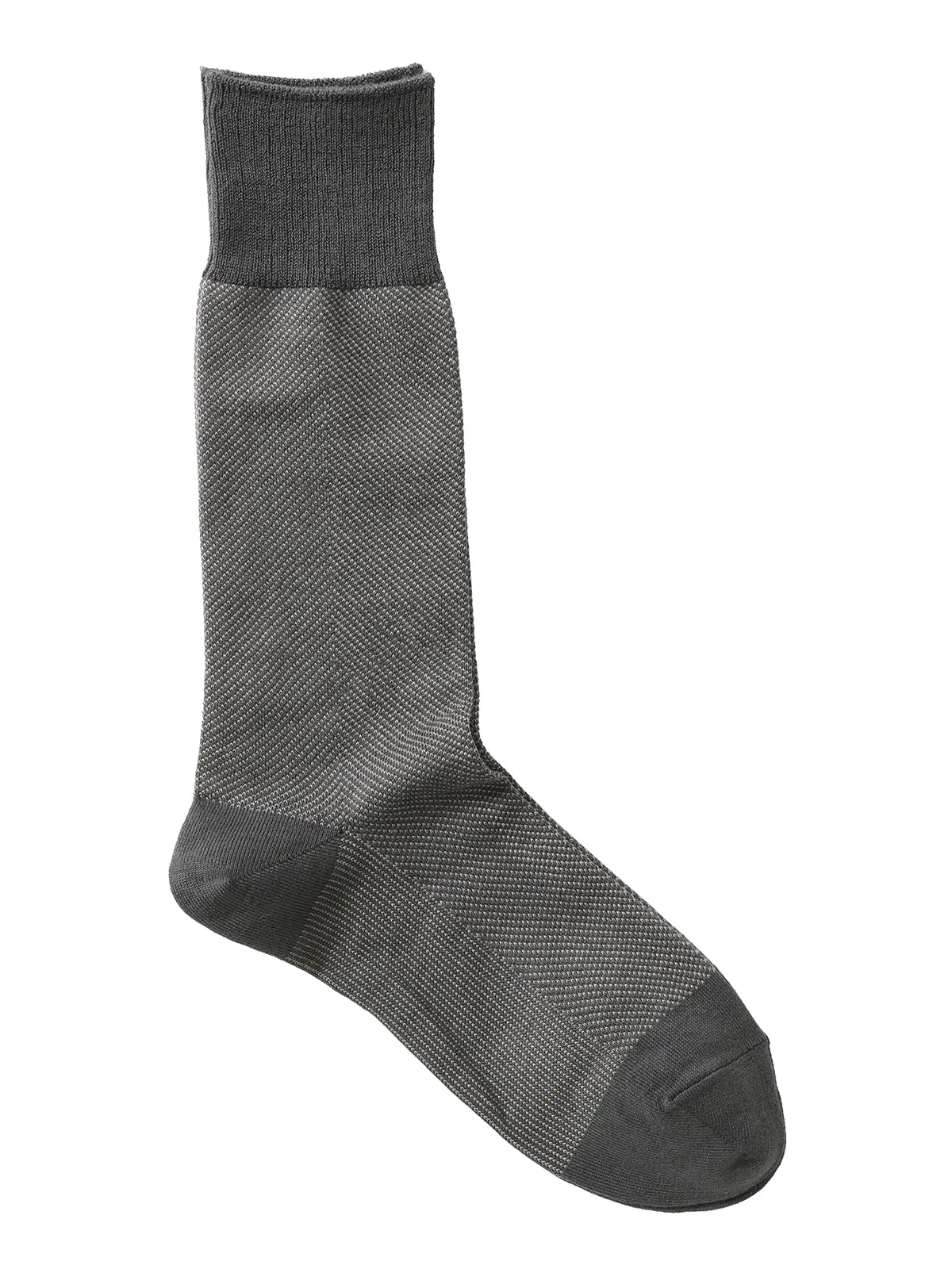 ソックス/Lonfresh/抗菌/フリーサイズ/織柄 グレー F