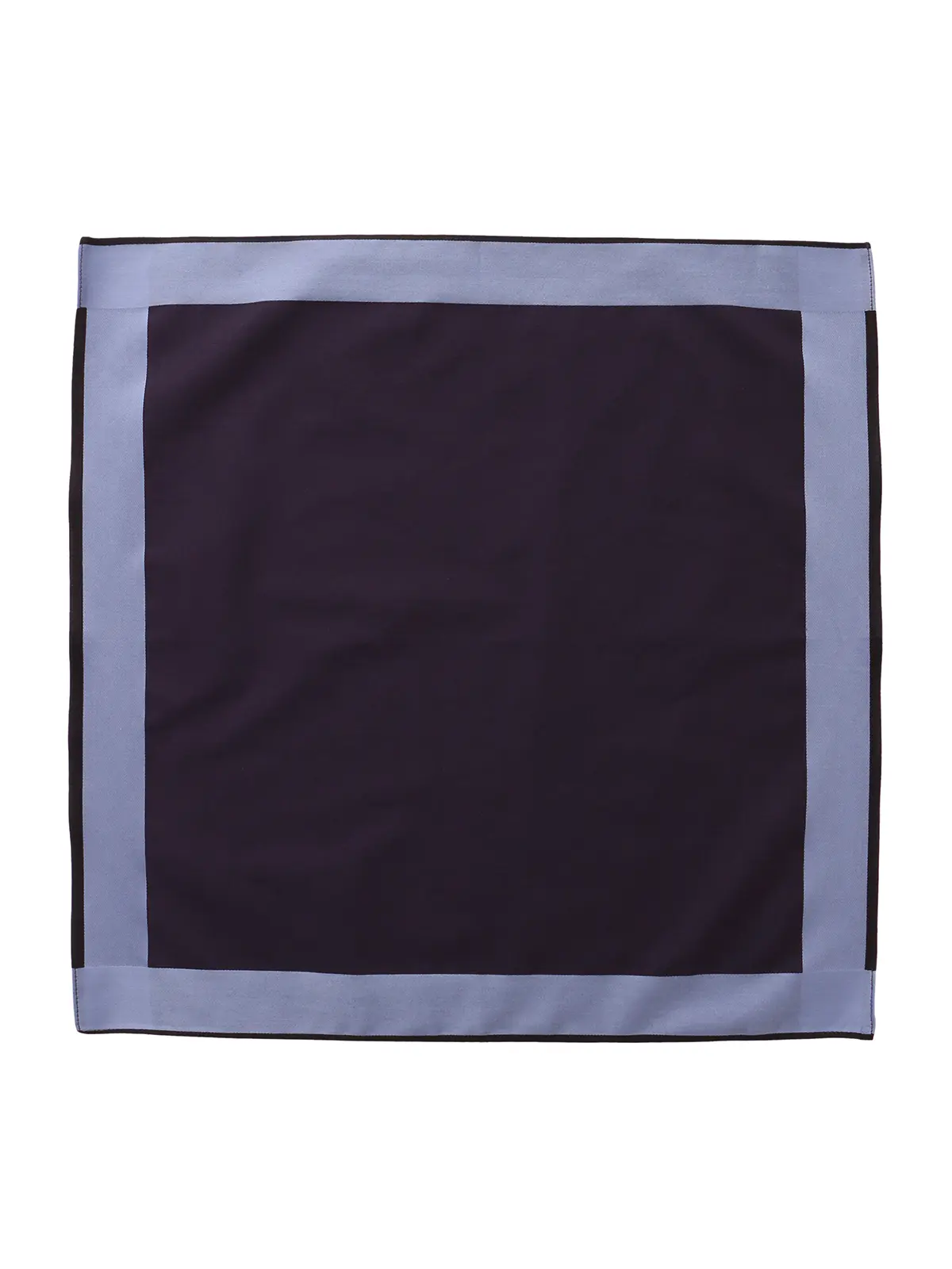 ハンカチ/Graziina/MADE IN ITALY/コットン/フレーム ネイビー F