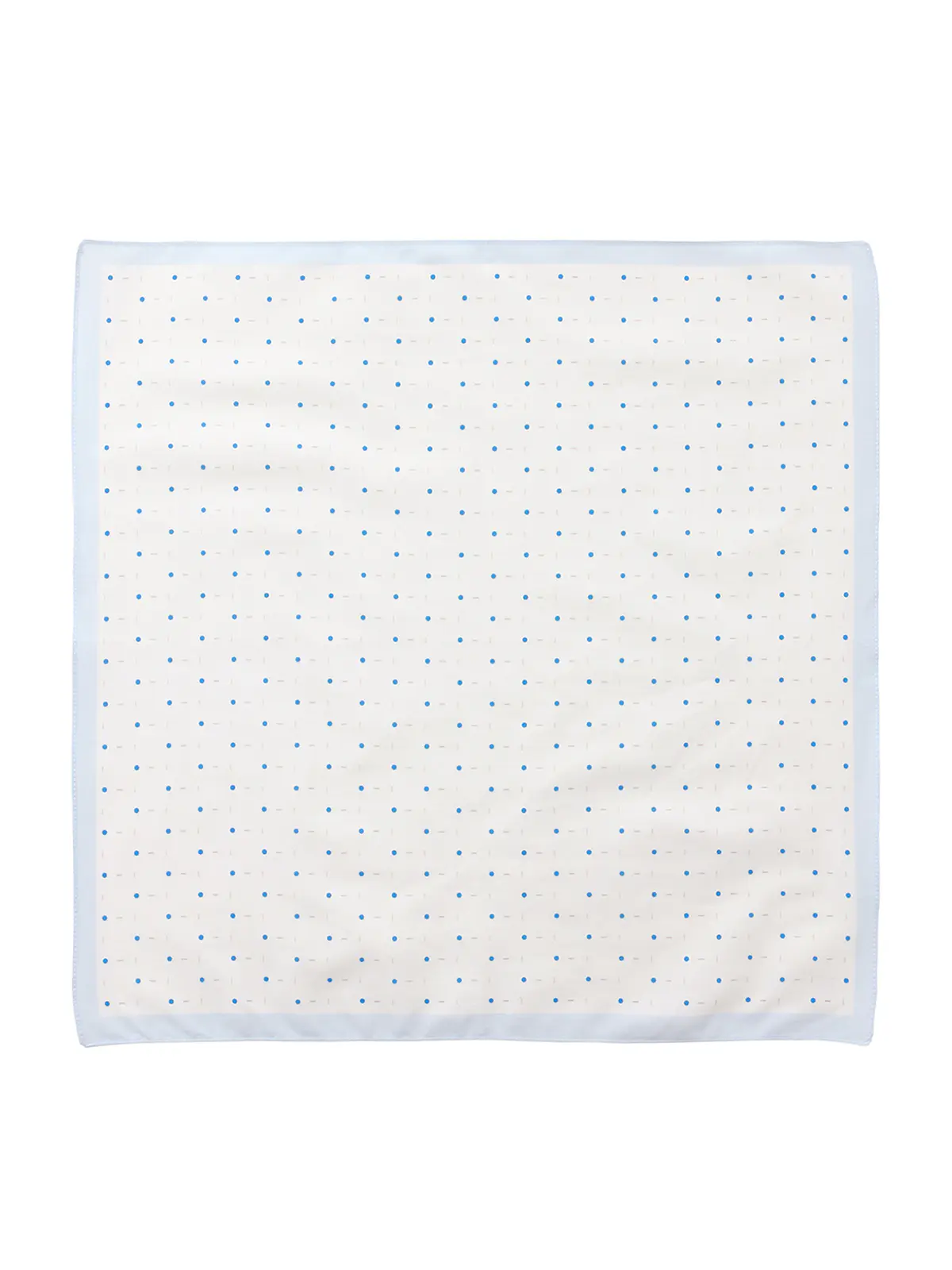 ハンカチ/Graziina/MADE IN ITALY/コットン/小紋 ブルー F