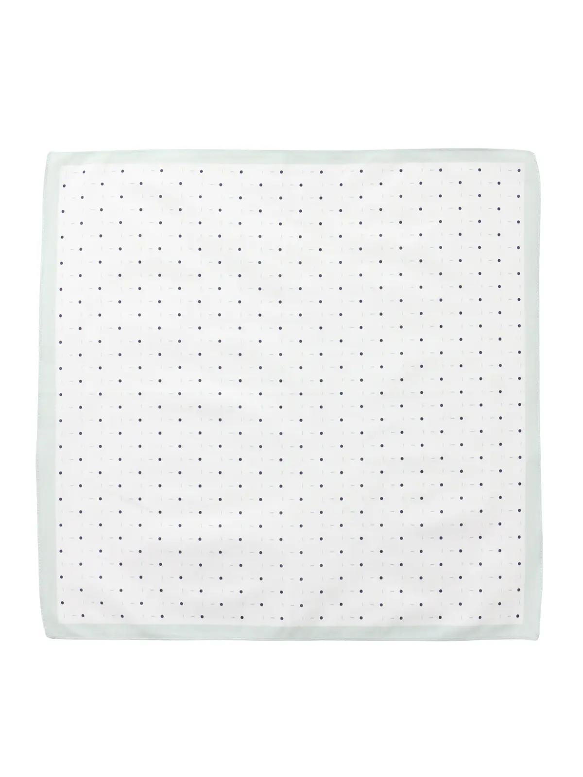 ハンカチ/Graziina/MADE IN ITALY/コットン/小紋 グリーン F