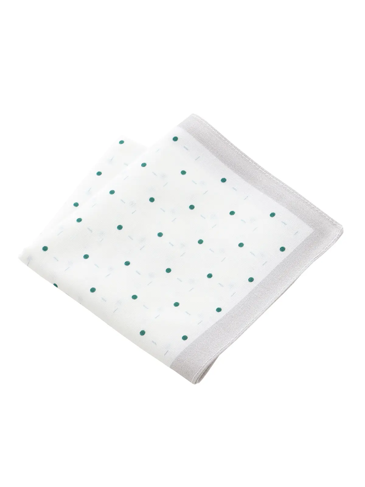 ハンカチ/Graziina/MADE IN ITALY/コットン/小紋 グレー F