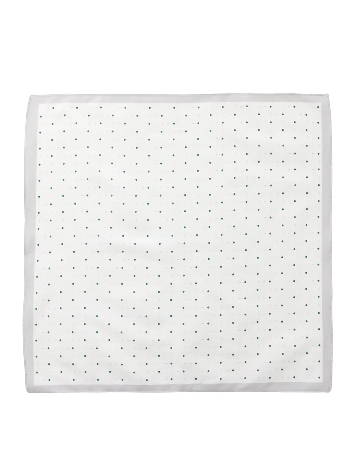 ハンカチ/Graziina/MADE IN ITALY/コットン/小紋 グレー F