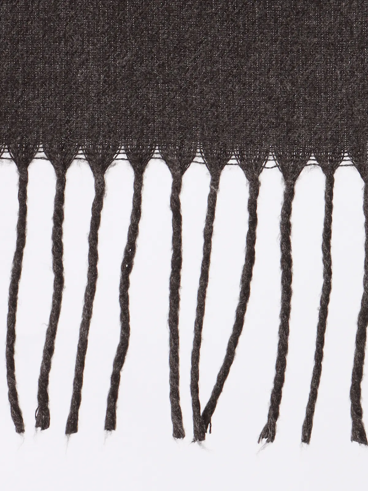 マフラー／アクリル／無地 ブラウン F