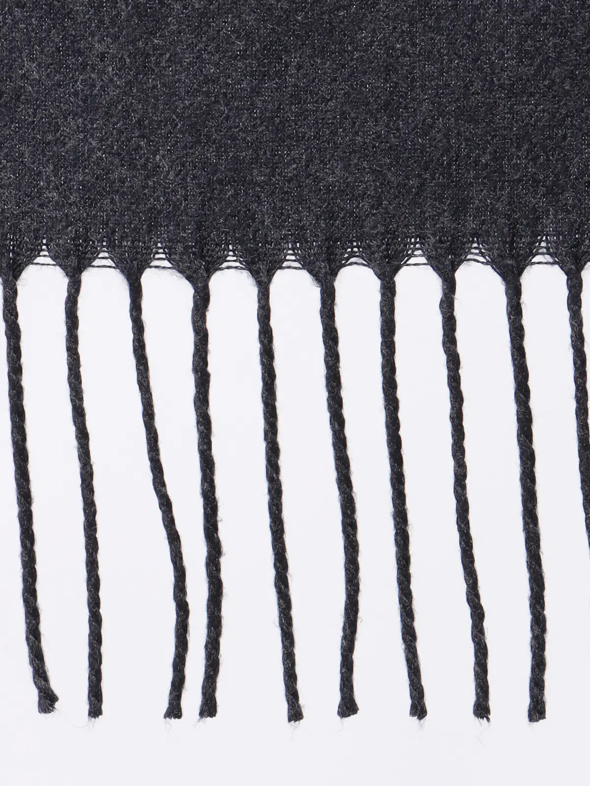 マフラー／アクリル／無地 グレー F