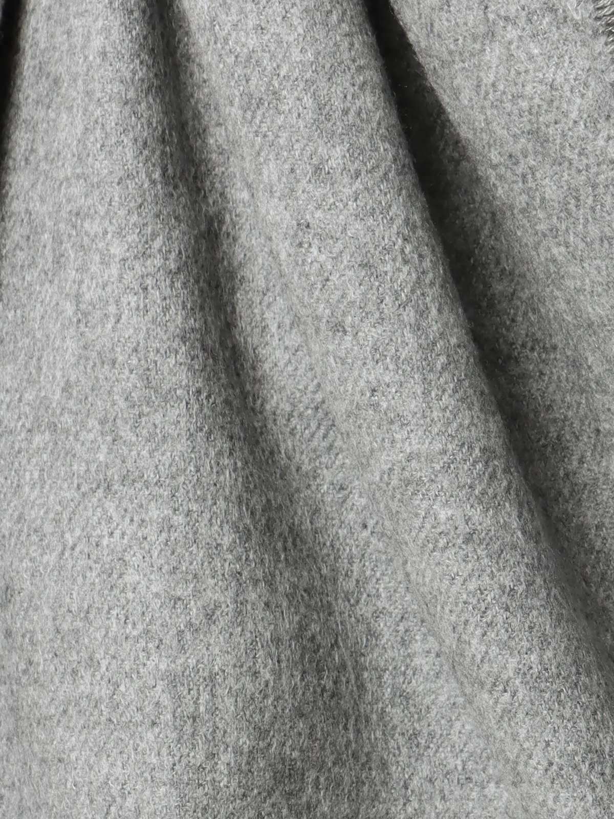 マフラー／アクリル／無地 ライトグレー F