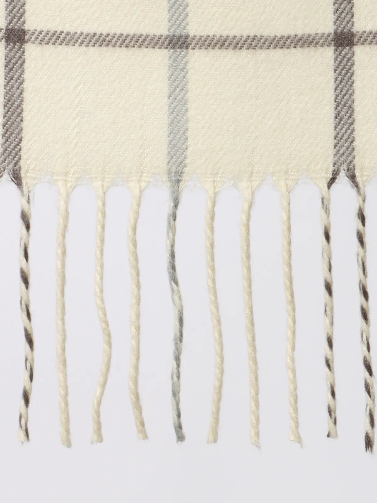 マフラー/アクリル/ウインドーペーン オフホワイト F