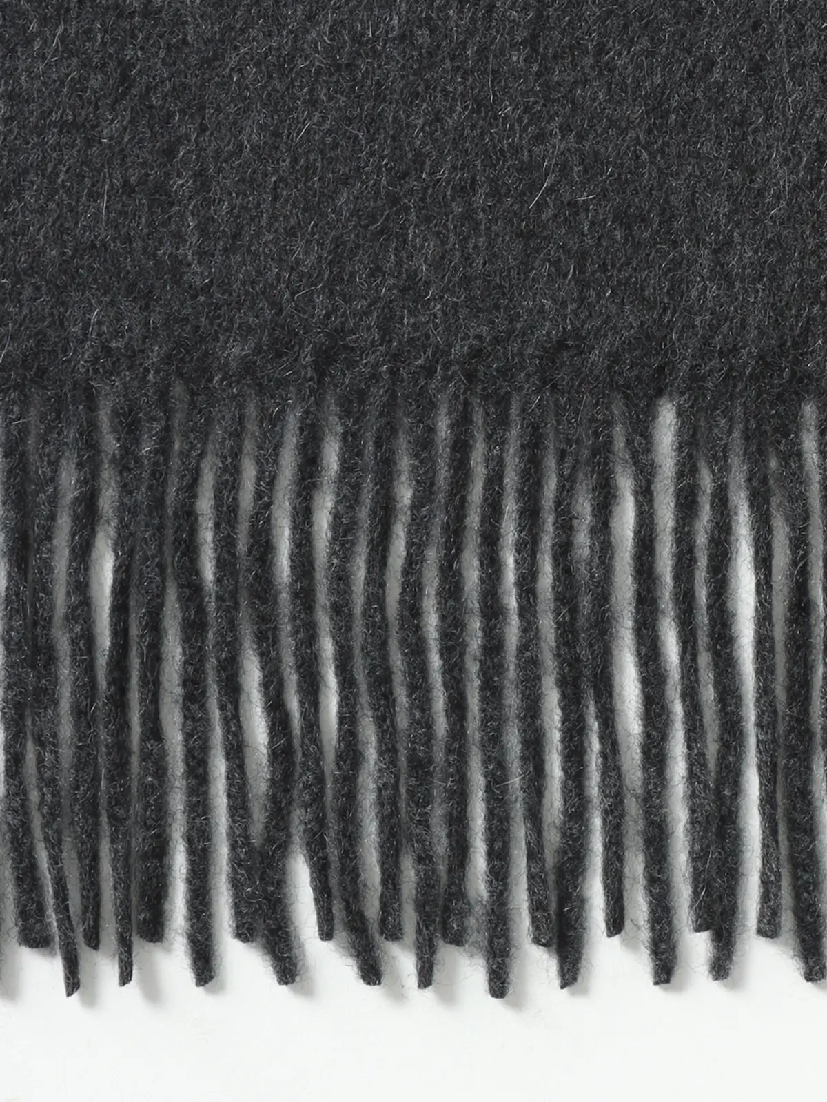 マフラー／カシミヤ／無地 グレー F