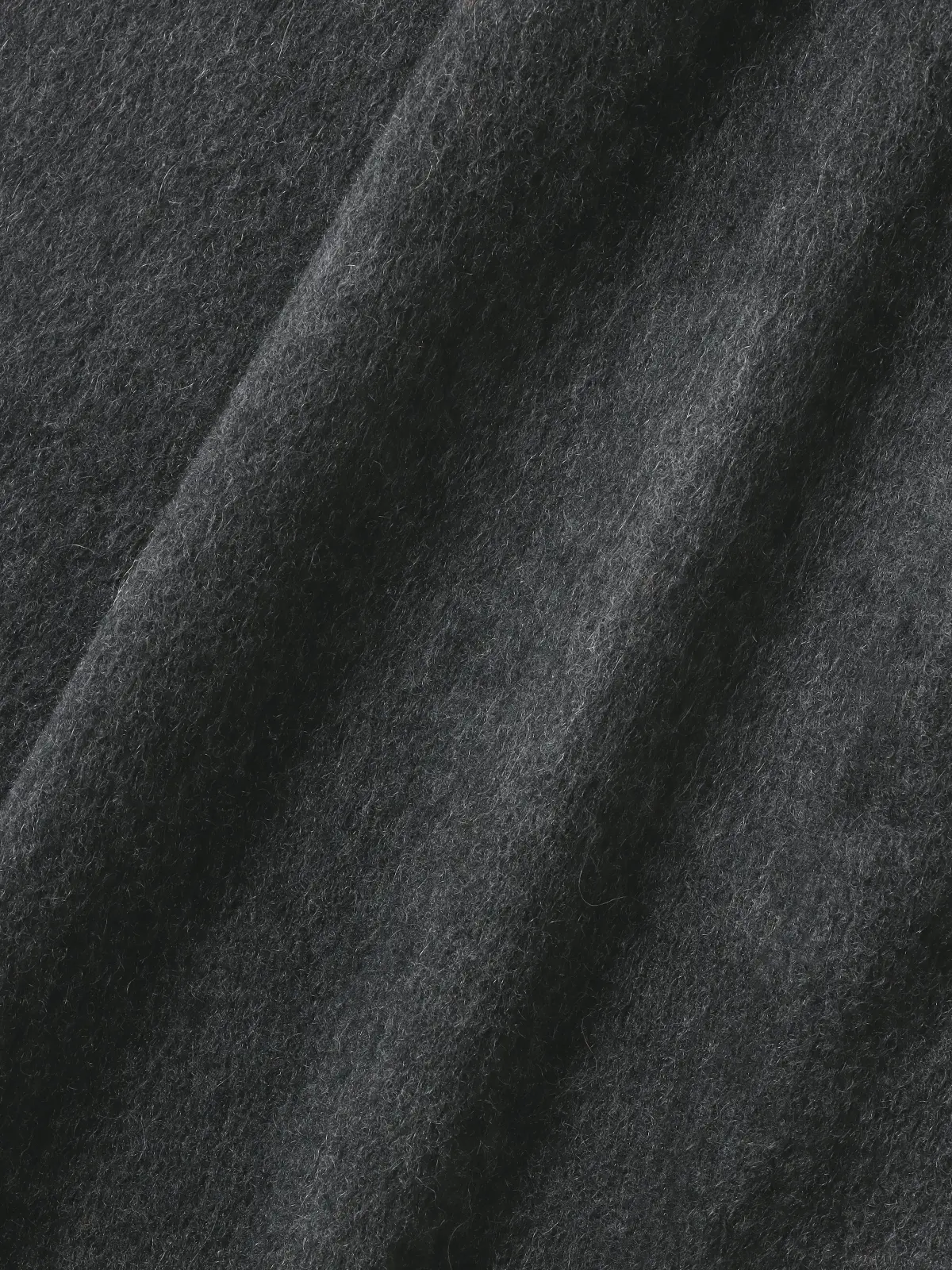 マフラー／カシミヤ／無地 グレー F