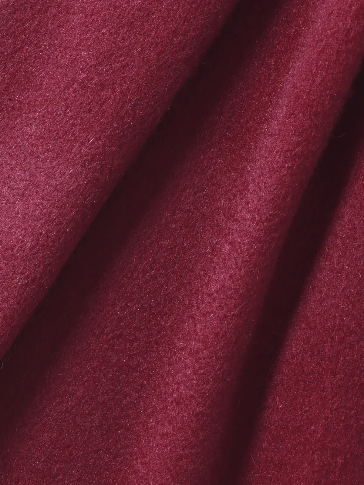 マフラー／カシミヤ／無地 ワイン F