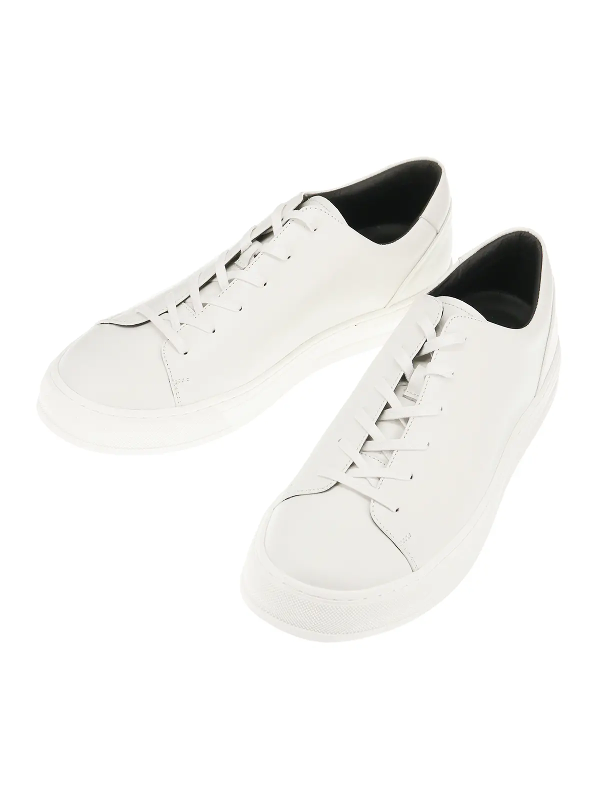 スニーカー／スムースレザー ホワイト 25.5cm