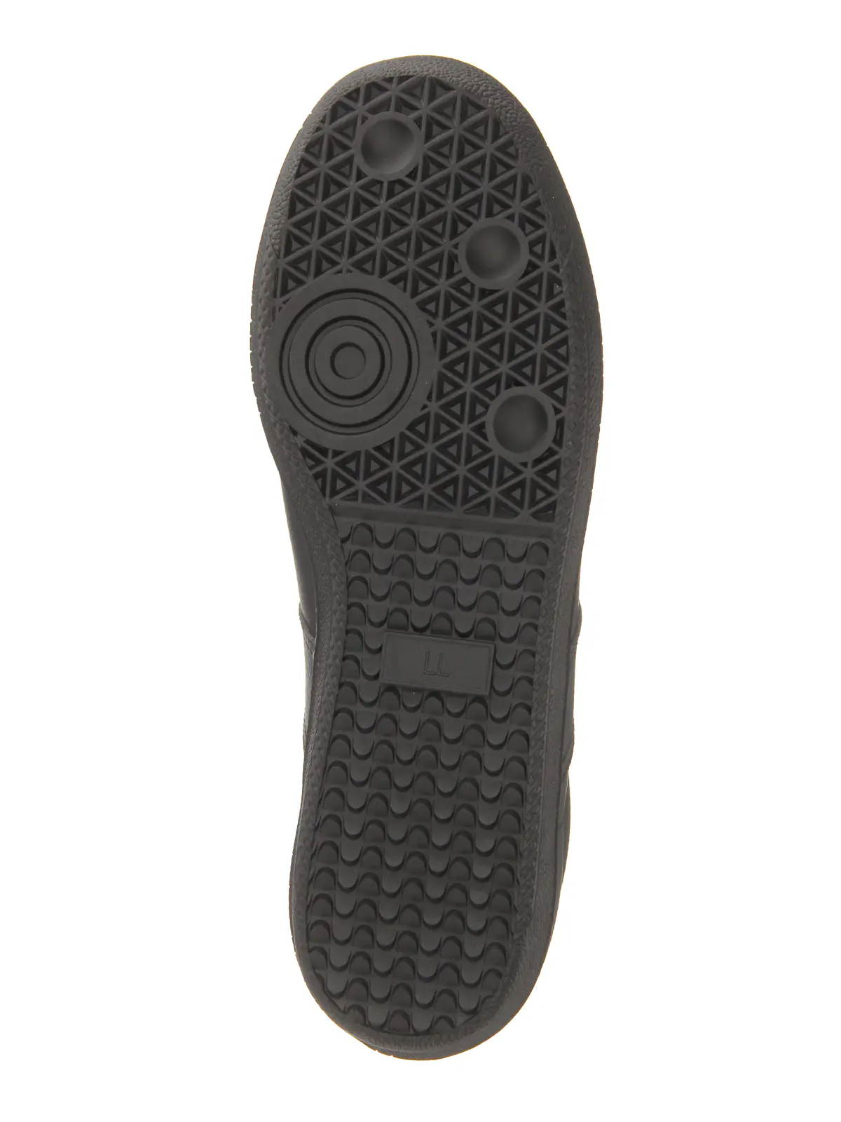 スニーカー／フェイクレザー／GERMAN TRAINER ブラック 25.0cm
