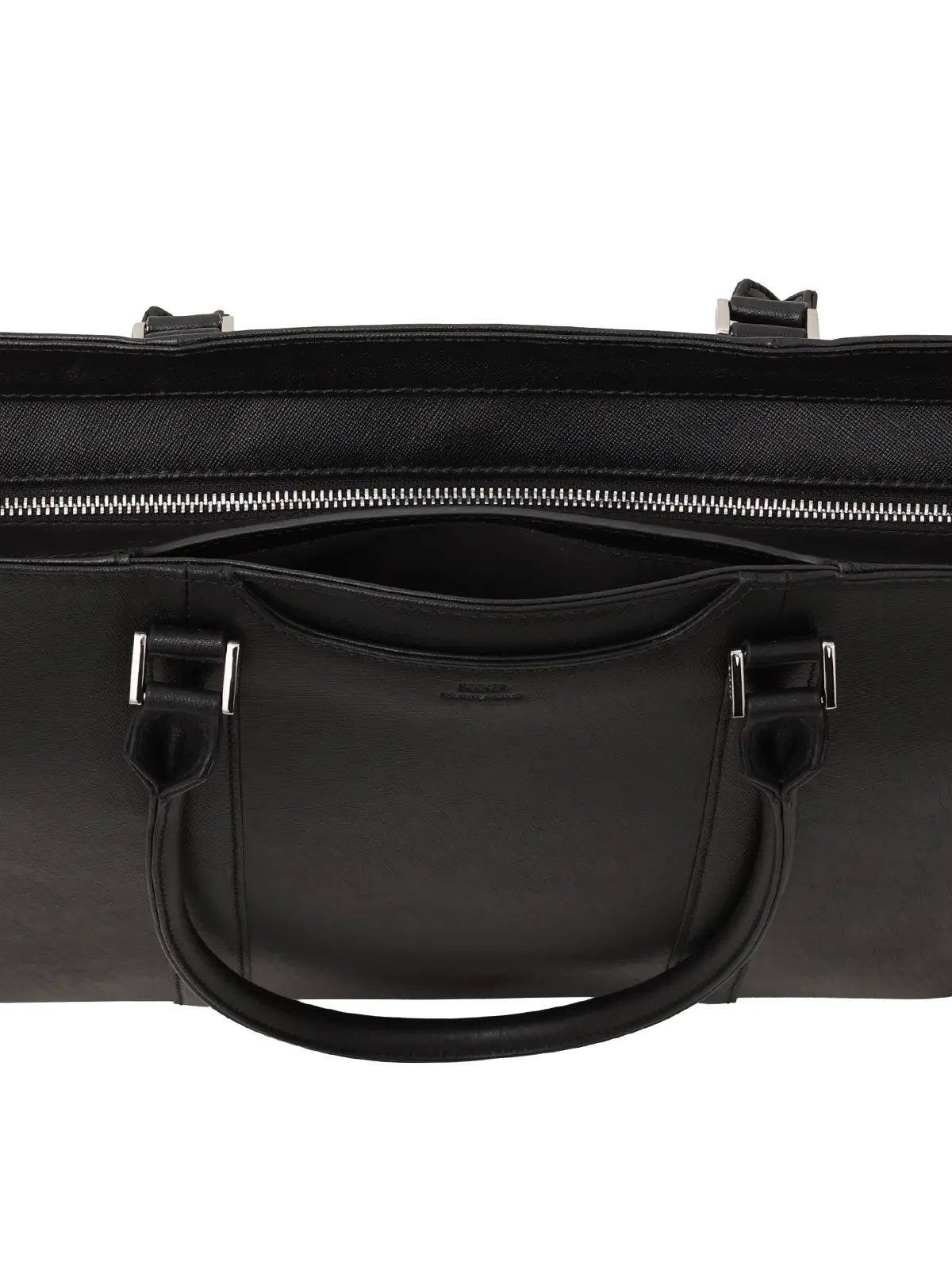 トートバッグ／SEEKER別注／サフィアーノレザー ブラック F