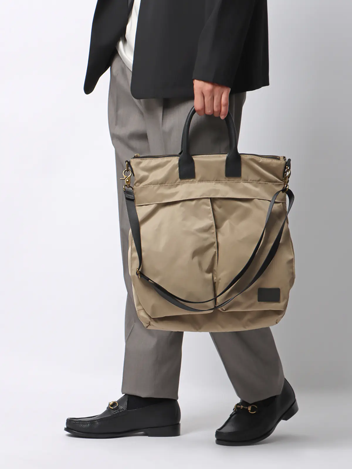 ヘルメットバッグ／YAK PAK別注／撥水／ナイロン ベージュ F