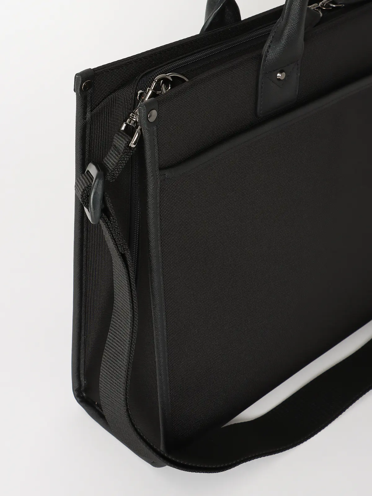 ブリーフケース/撥水/コーデュラ ブラック F