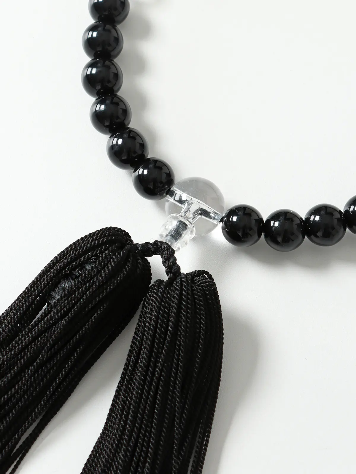 ブラックネクタイ＆数珠＆ふくさ／フォーマル／礼装3点セット ブラック F