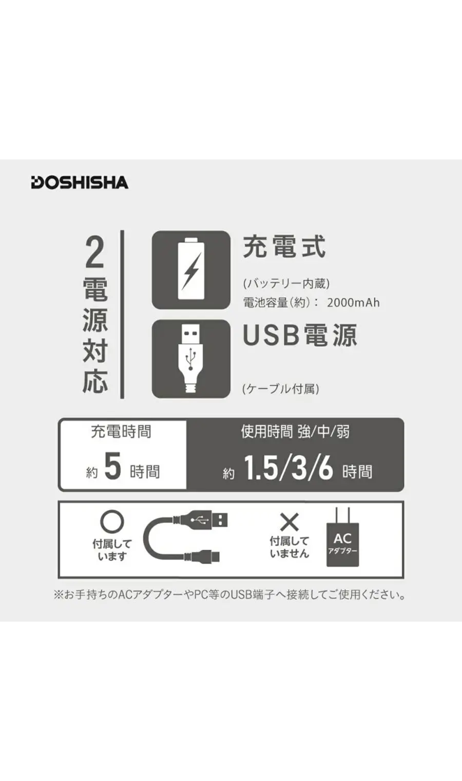 WEB限定/大風量ネックファン グレージュ F