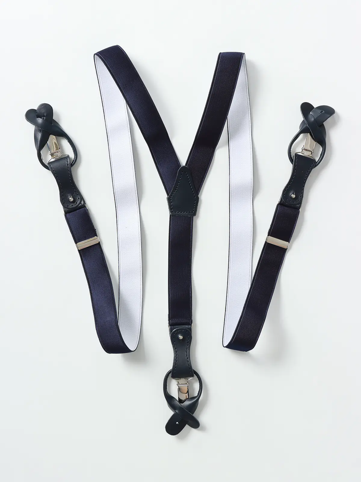 2WAYサスペンダー／La Ducale ネイビー F