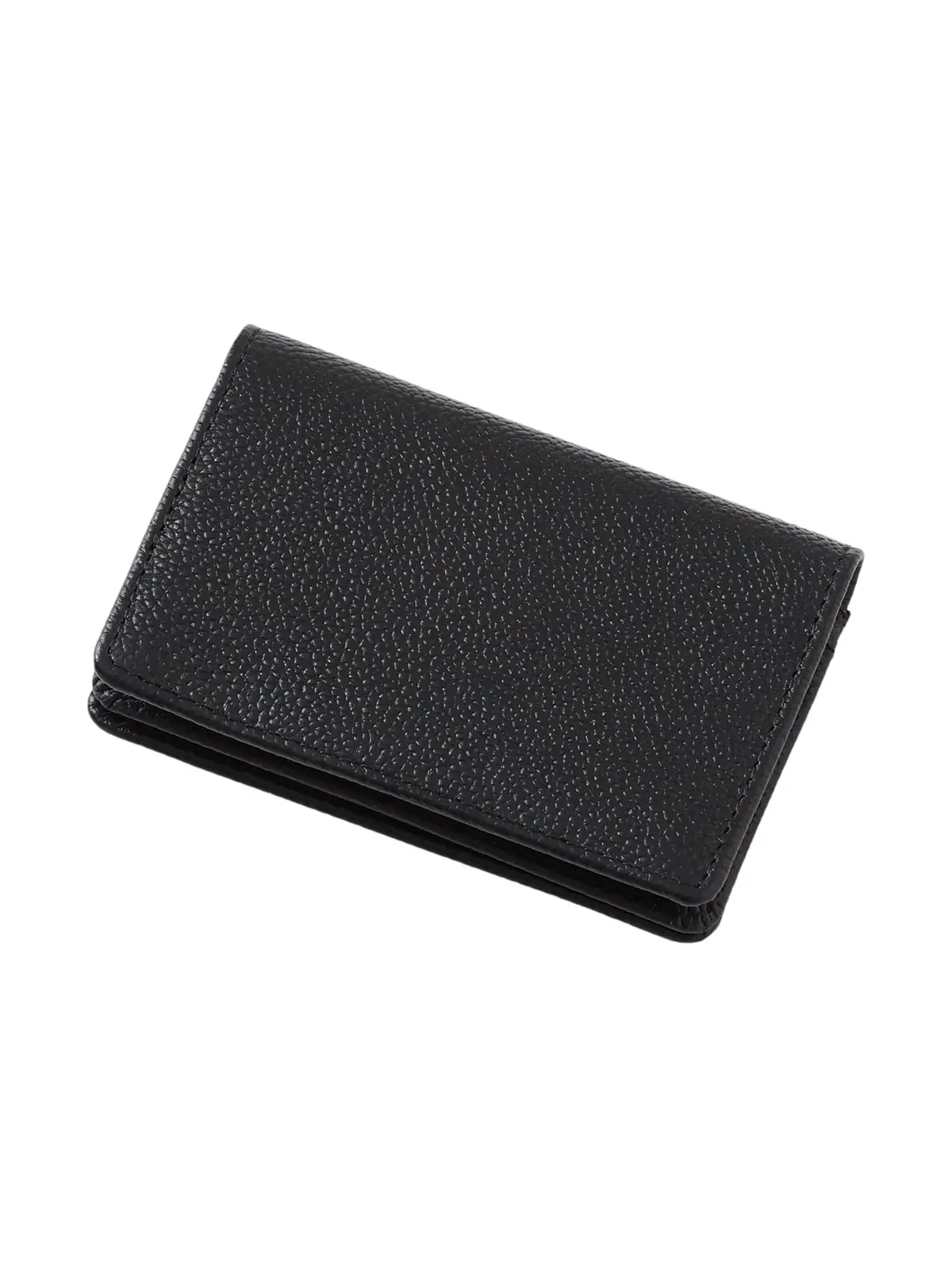 カードケース／シュリンクレザー ブラック F