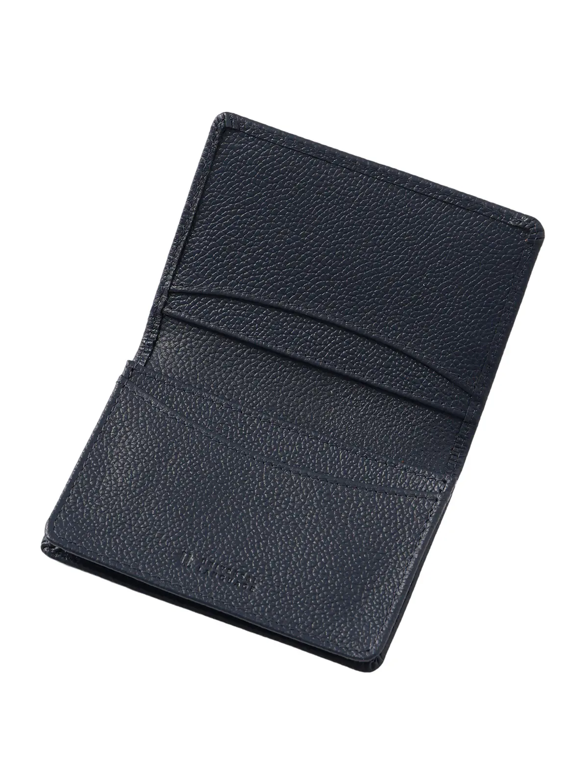 カードケース／シュリンクレザー ネイビー F