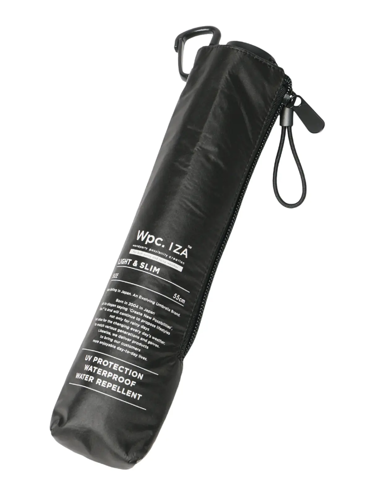 折り畳み傘／Wpc.／LIGHT&SLIM／晴雨兼用／UVカット／軽量／ZA007 ブラック F