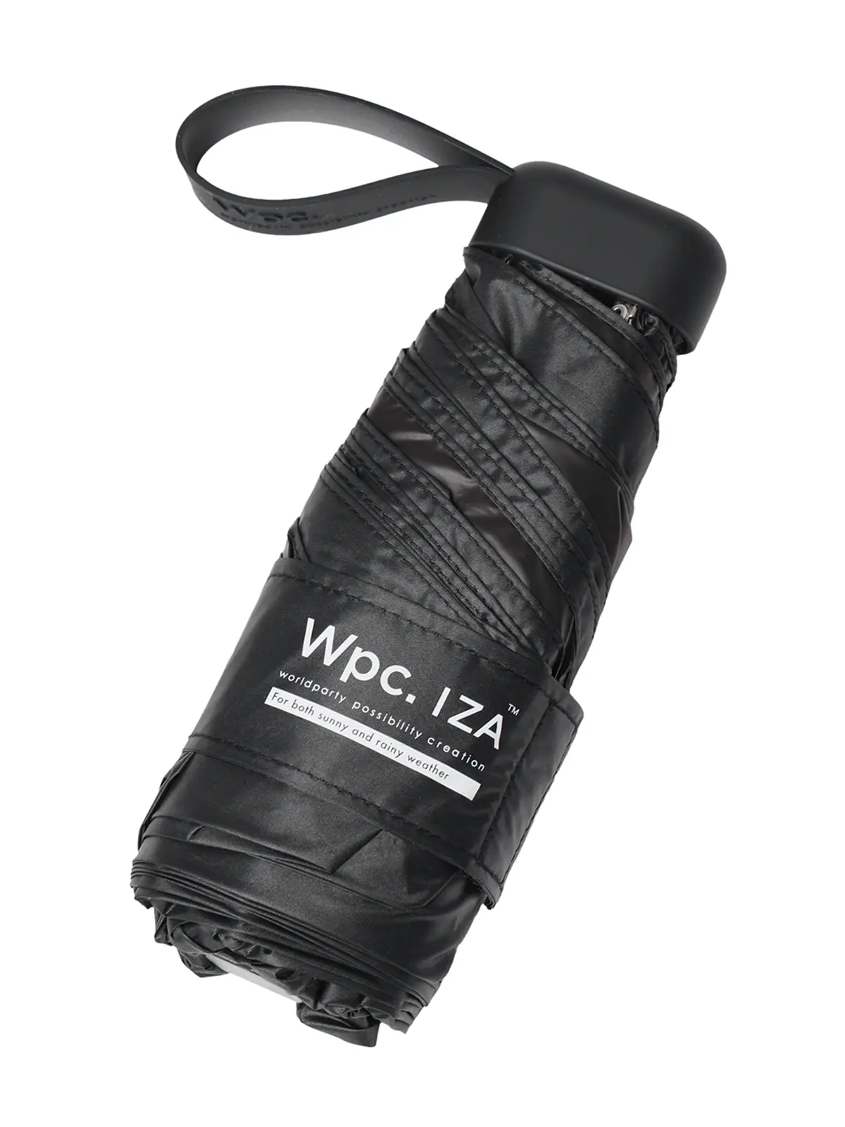 コンパクト折り畳み傘／Wpc.／COMPACT／晴雨兼用／UVカット／ZA020 ブラック F
