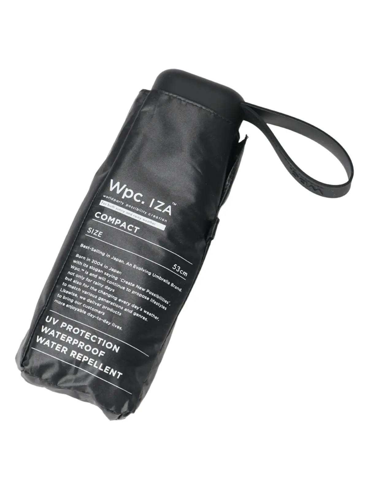 コンパクト折り畳み傘／Wpc.／COMPACT／晴雨兼用／UVカット／ZA020 ブラック F