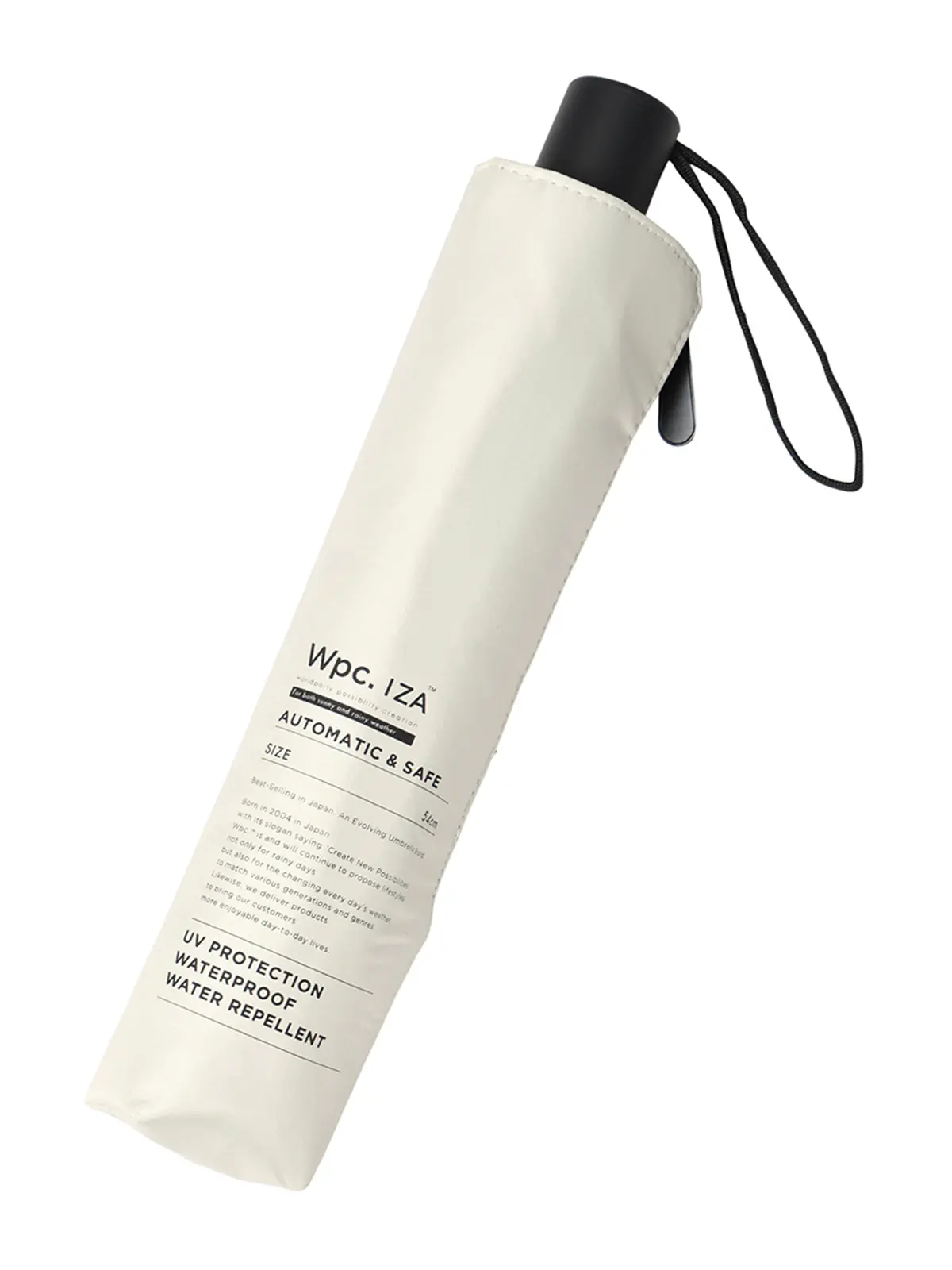 自動開閉式折り畳み傘／Wpc.／AUTOMATIC&SAFE／晴雨兼用／UVカット／ZA021 オフホワイト F