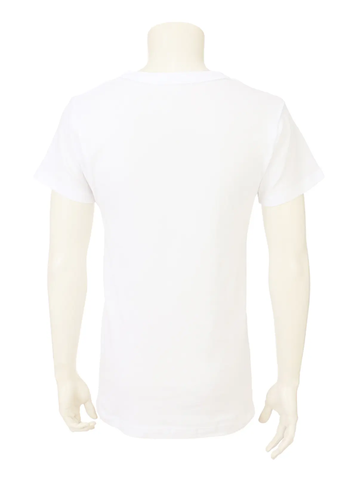 アンダーウエア／Vネック／半袖／抗菌／消臭／コットン／無地 ホワイト M