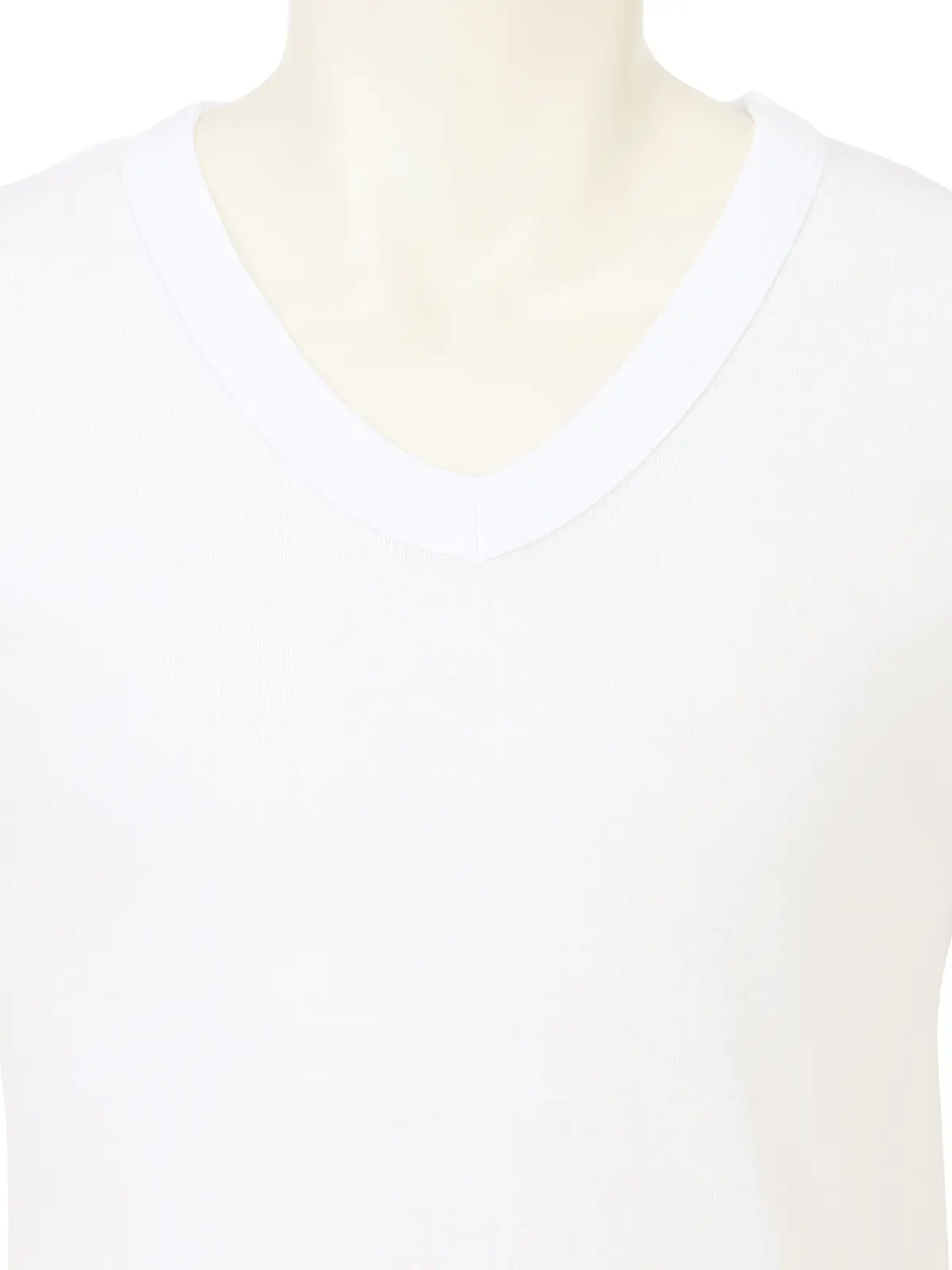 アンダーウエア／Vネック／半袖／抗菌／消臭／コットン／無地 ホワイト M