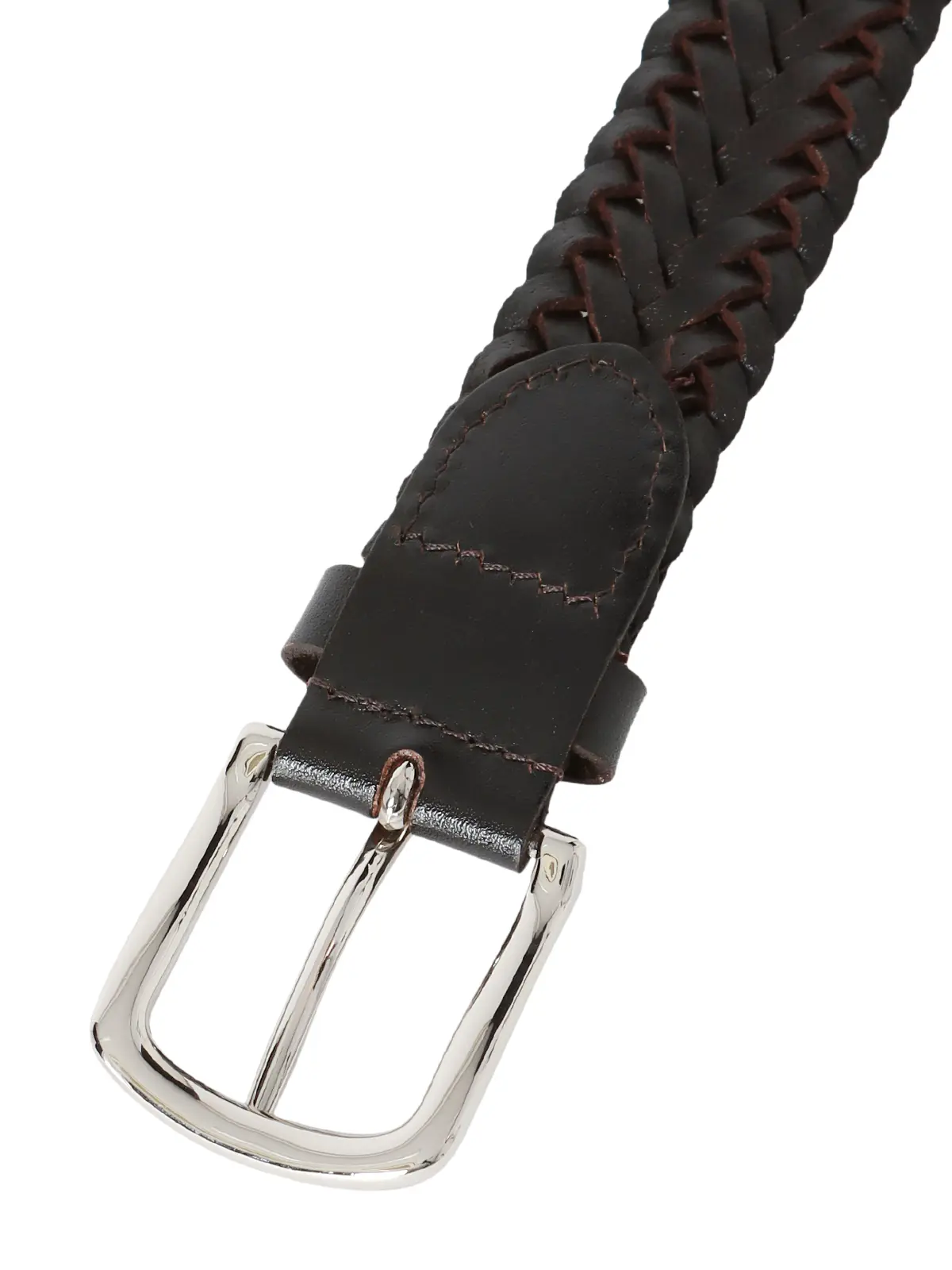 メッシュベルト／レザー ブラウン F