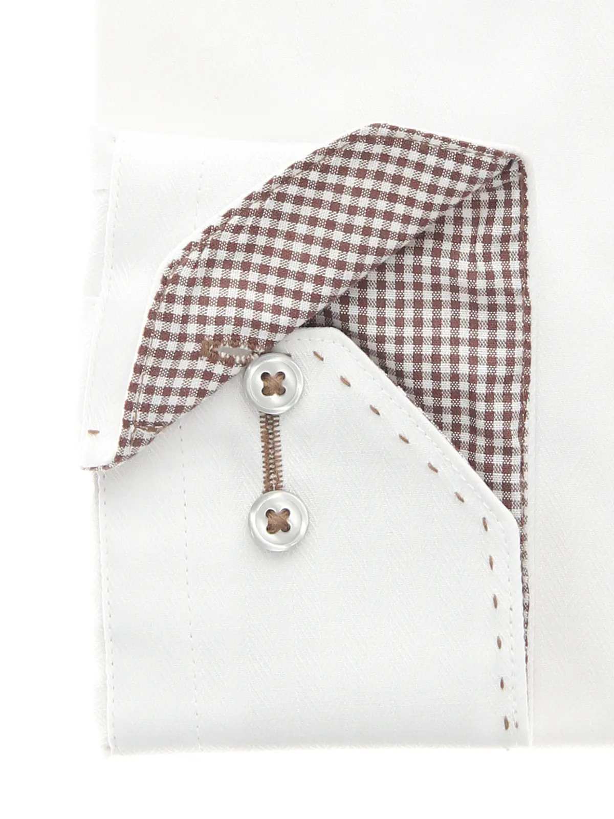 WEB限定／ワイシャツ／長袖／形態安定／ボタンダウンカラー／BASIC／ドレスシャツ ホワイト S