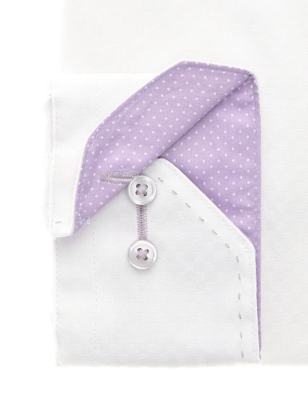 WEB限定／ワイシャツ／長袖／形態安定／ワイドカラー／BASIC／ドレスシャツ ホワイト S