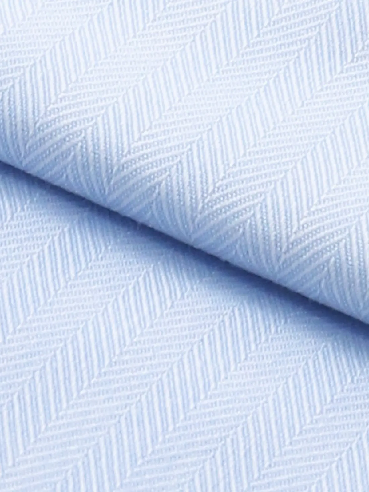 WEB限定／ワイシャツ／長袖／形態安定／ボタンダウンカラー／BASIC／ドレスシャツ サックス S