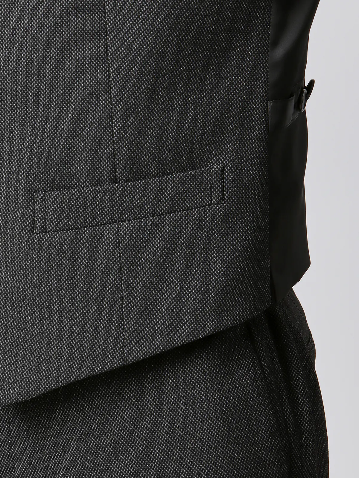 スマみえジレ／ウォッシャブル／ストレッチ／防シワ／CROSS MOVA／バーズアイ／SLV01 グレー S