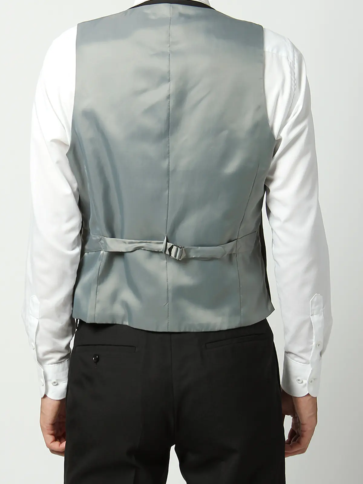 ジレ／フォーマル／ULTRA BLACK／SUPER100'sウール ブラック S