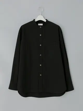 GOOVI／バンドカラーシャツ
