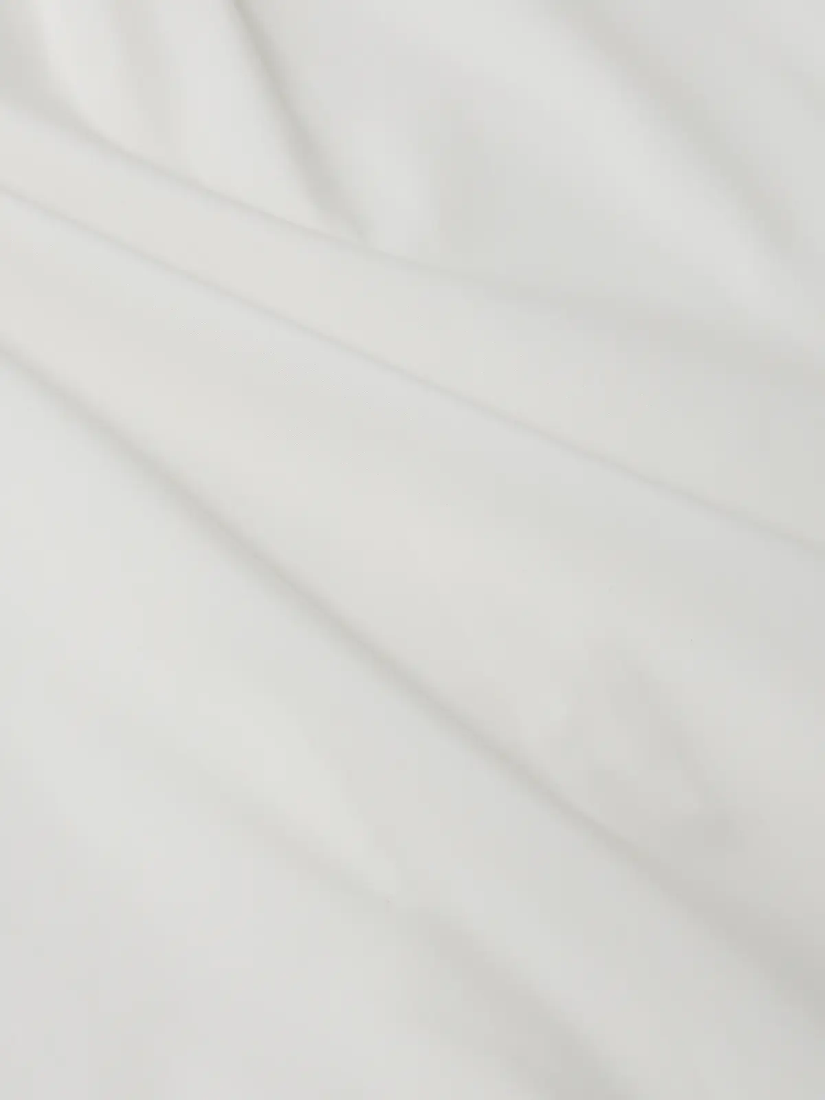 GOOVI／バンドカラーシャツ／長袖／ウォッシャブル／ポリエステルコットンブロード／無地 ホワイト 1