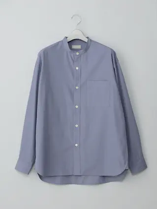 GOOVI／バンドカラーシャツ