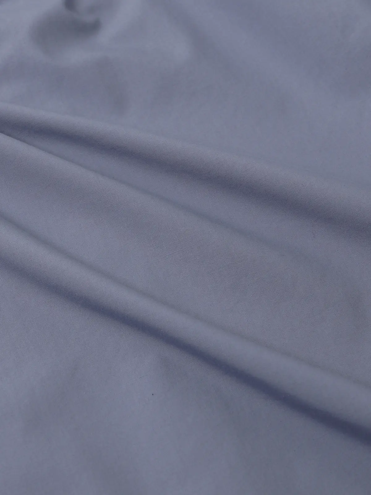 GOOVI／バンドカラーシャツ／長袖／ウォッシャブル／ポリエステルコットンブロード／無地 ブルー 1