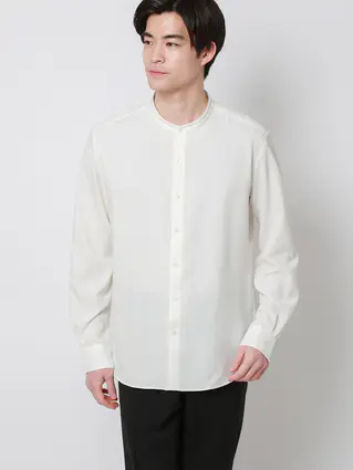 バンドカラーシャツ