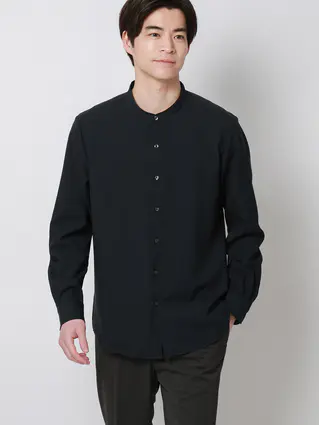 バンドカラーシャツ