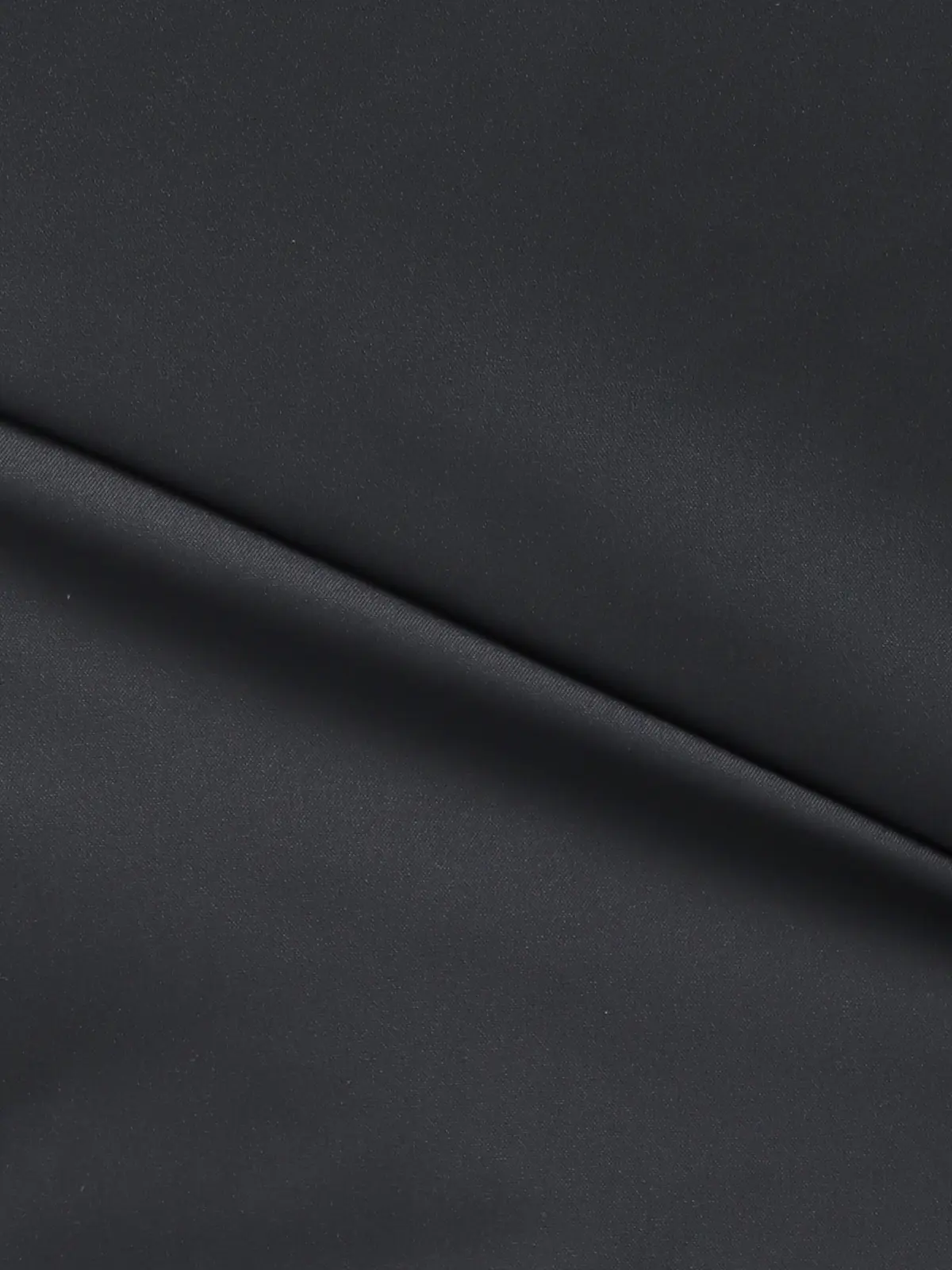 レギュラーカラーシャツ/長袖/ウォッシャブル/Primeflex/タイプライター/無地 ブラック S