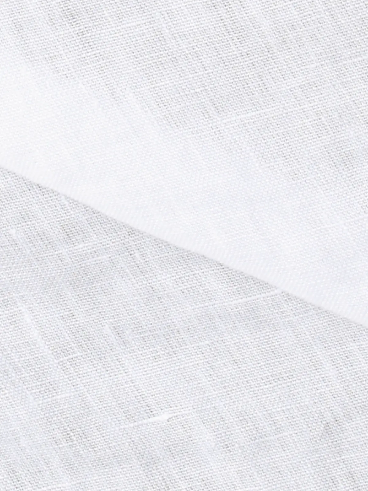 カッタウェイシャツ／長袖／ウォッシャブル／リネン／無地 ホワイト S