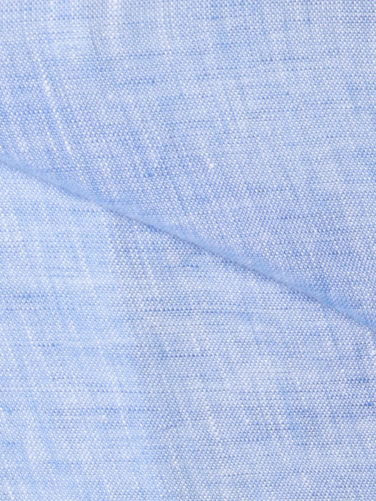 カッタウェイシャツ／長袖／ウォッシャブル／リネン／無地 サックス S