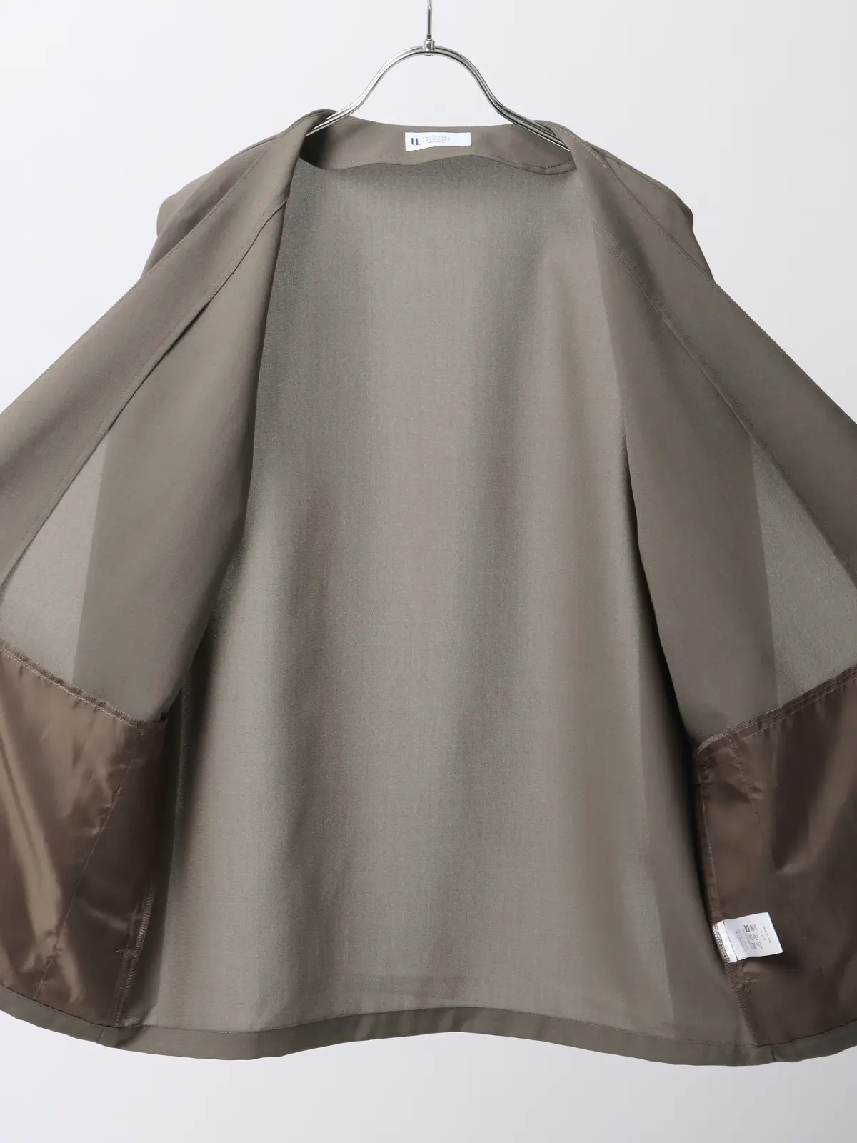 オフィパック／カーディガンシャツ／ストレッチ／吸水速乾／ウールライクトロピカル／無地 ベージュ S