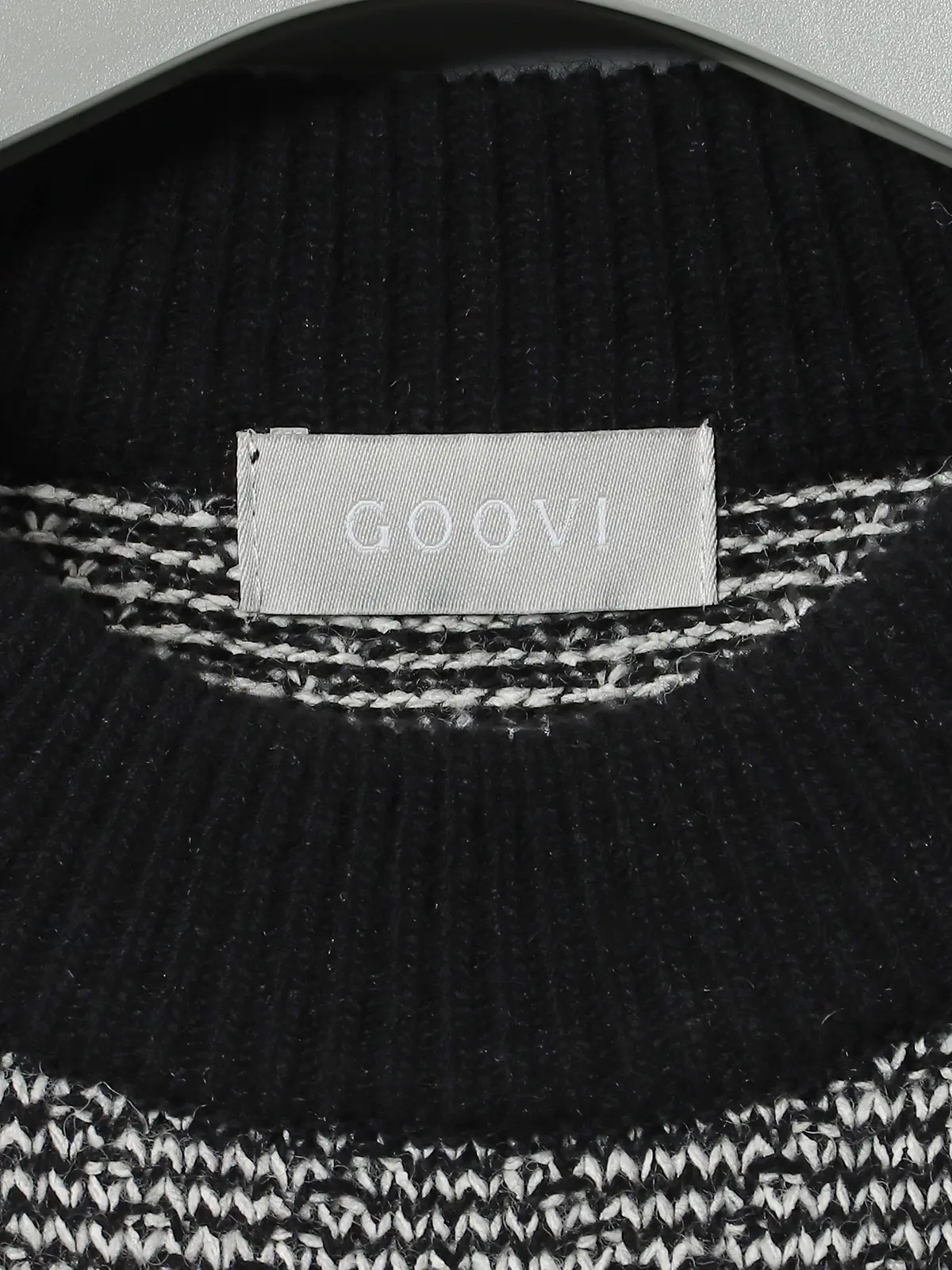 【9／12～WEB先行販売スタート！】GOOVI／モックネックニット／和紙×ラムズウールブレンド グレー系 1